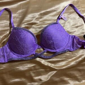 Victoria Secret Purple Lace push up Bra